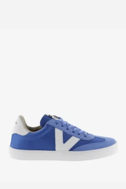 Victoria Zapatillas de nylon Berlín Ciclista con piezas en contraste y de serraje al tono