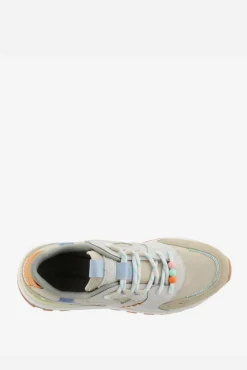 Victoria Zapatillas de nylon Luna con piezas de color y serraje y suela dentada