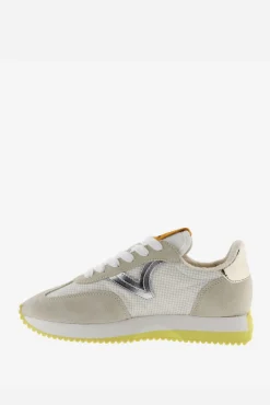 Victoria Zapatillas de nylon Cosmos con piezas de serraje y metalizadas y suela en sierra