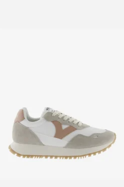 Victoria Zapatillas de nylon Viento con piezas de color y serraje en contraste y suela dentada