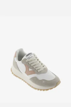 Victoria Zapatillas de nylon Viento con piezas de color y serraje en contraste y suela dentada