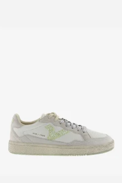 Victoria Zapatillas deportivas de mujer con piezas metalizadas y logotipo de glitter