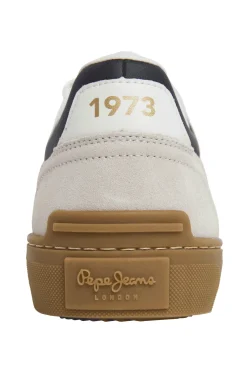 Pepe Jeans Zapatillas Piel Con Detalles En Ante