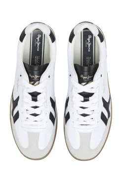 Pepe Jeans Zapatillas Piel Con Detalles En Ante