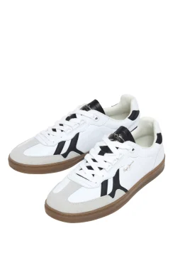 Pepe Jeans Zapatillas Piel Con Detalles En Ante