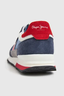 Pepe Jeans Zapatillas Running Con Detalles En Ante