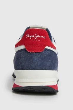Pepe Jeans Zapatillas Running Con Detalles En Ante