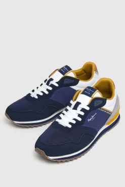 Pepe Jeans Zapatillas Running Con Detalles En Ante