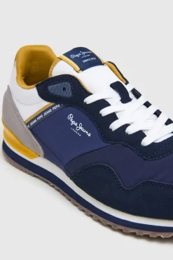Pepe Jeans Zapatillas Running Con Detalles En Ante