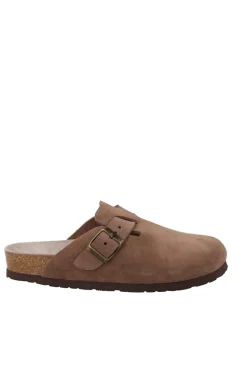 Genuins Zueco piel hebilla ajustable